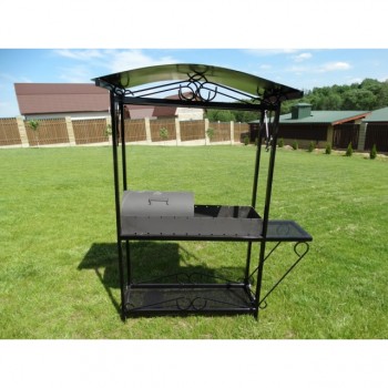 Садовый мангал "Элит" с кованными элементами