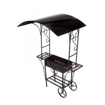 Садовый мангал "Канзас" с кованными элементами