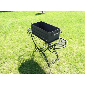 Садовый мангал "Люкс" с кованными элементами