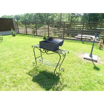 Садовый мангал "Премиум" с кованными элементами