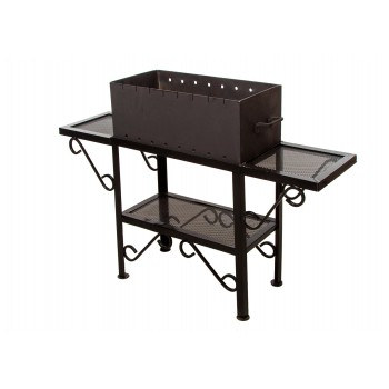 Садовый мангал "Стандарт" с кованными элементами