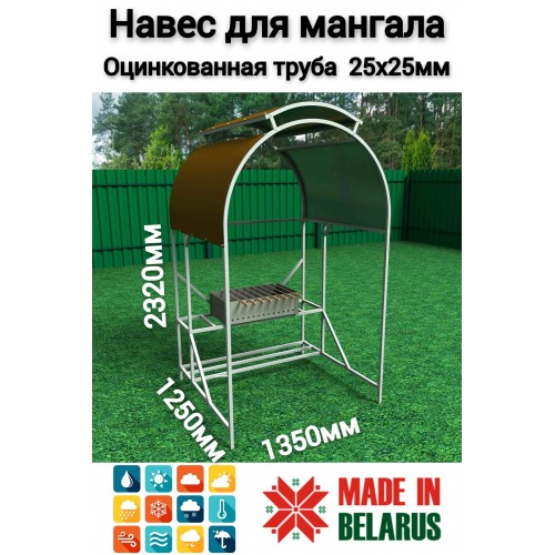 навес над мангалом "ИМпласт"